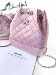 Chanel backpack gabrielle purple iridescent rainbow hardware